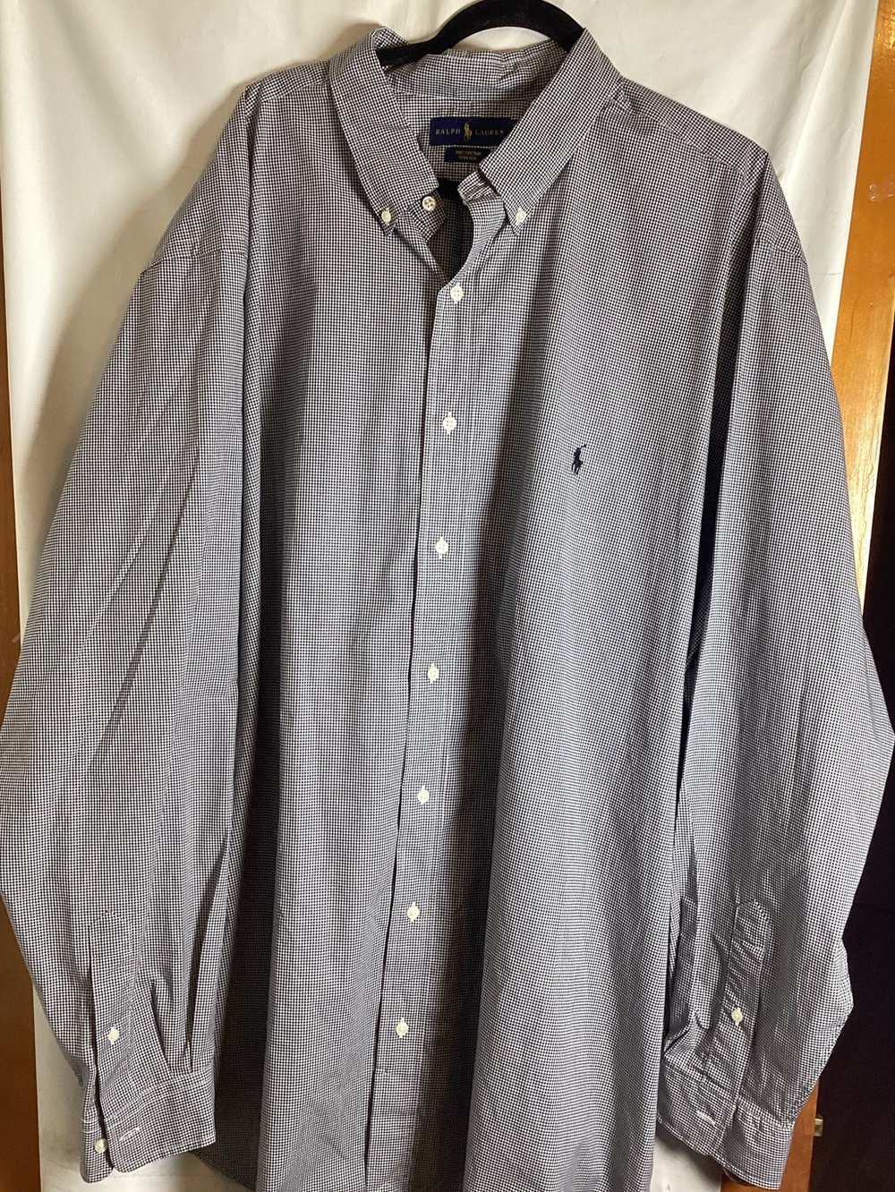 Ralph Lauren 100% cotton stretch SZ 3LT/3XLT button down dress shirt